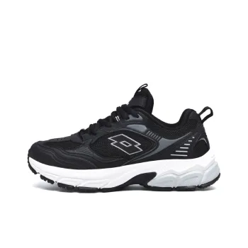 LOTTO Anti Slip Wear Resistant Low Top Running Shoes Women's Black White