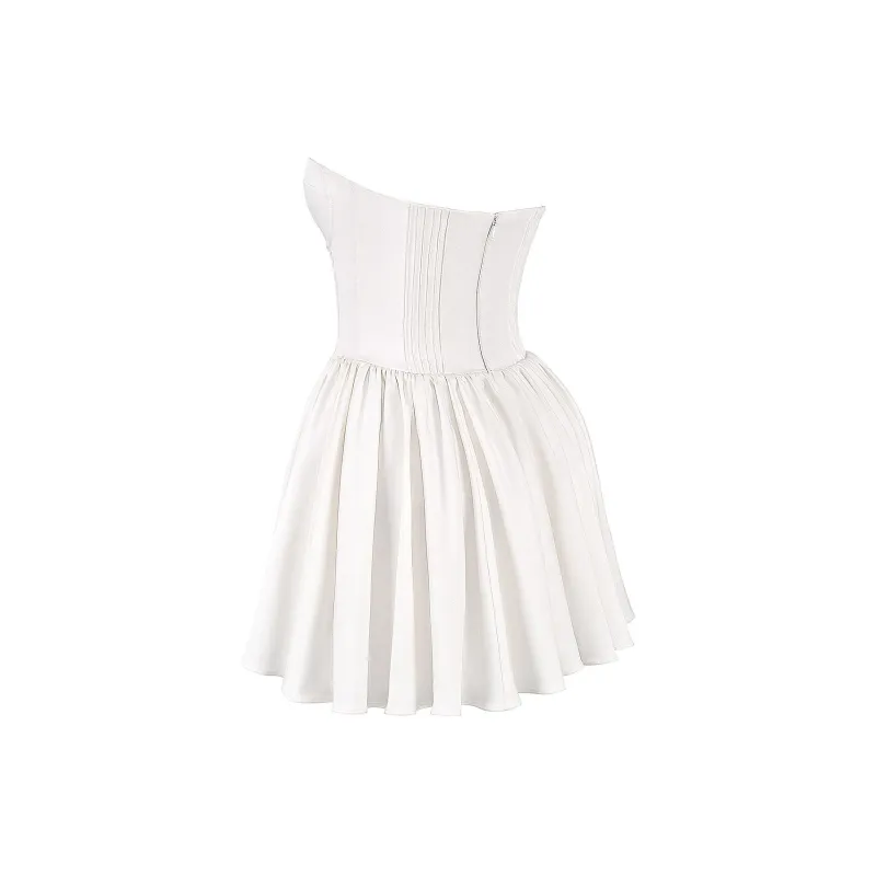 HOUSE OF CB KATHERINE Sleeveless Dress Women's White/White-8