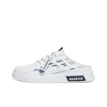 Warrior Wing Series Slip Resistant Skateboard Shoes Men's White Dark Blue