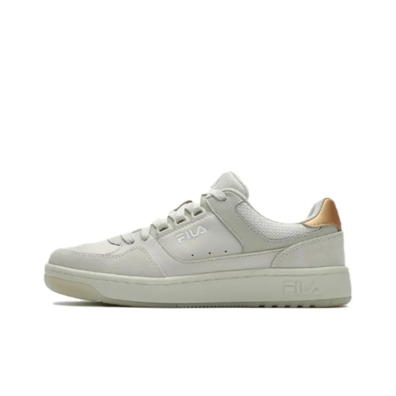 FILA Targa Coverage Low Top Skateboard Shoes Women's White Gray-0