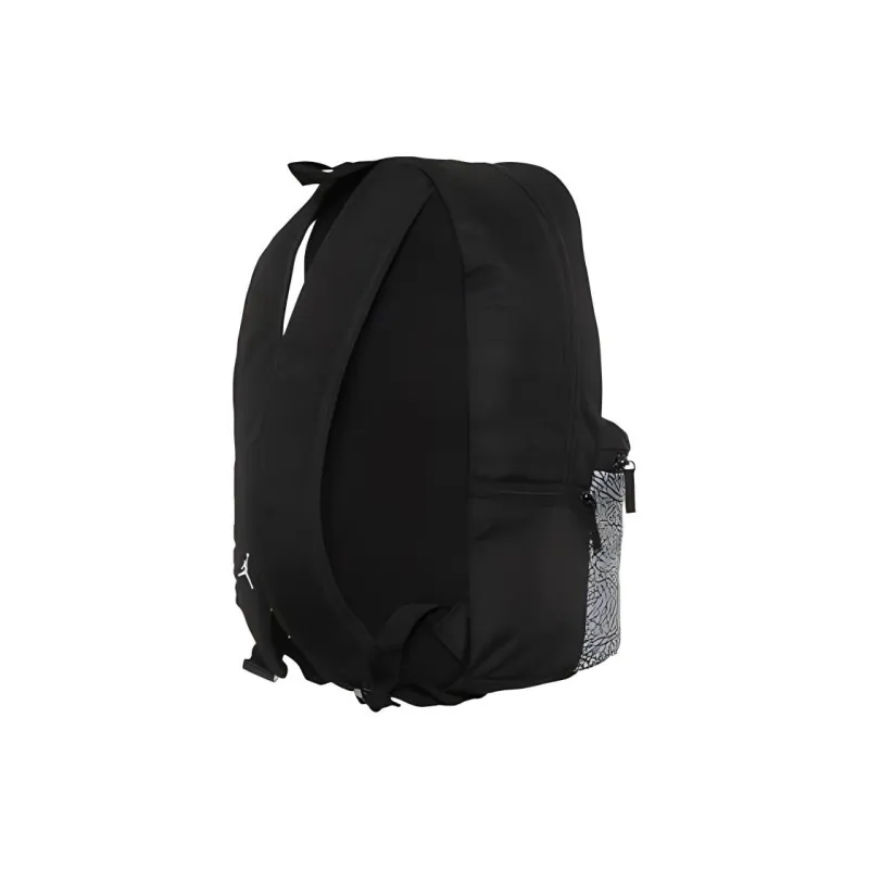 Jordan Polyester Backpack Regular Unisex Black Electronic Print-2