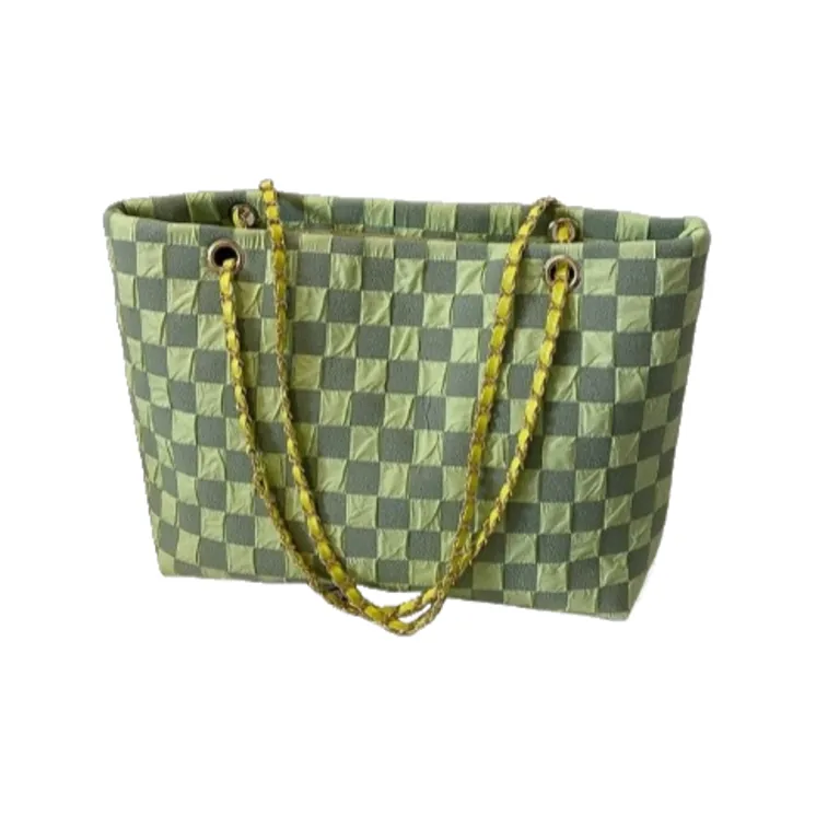 Ji Reminiscence Canvas Canvas Bag Shoulder Bags Women's Black/White/Green-6