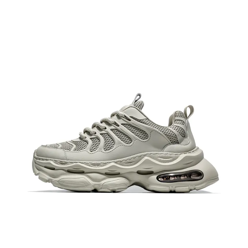 MOERBAI Breathable Lightweight Height Increasing Low-Top Chunky Sneakers Men's-5