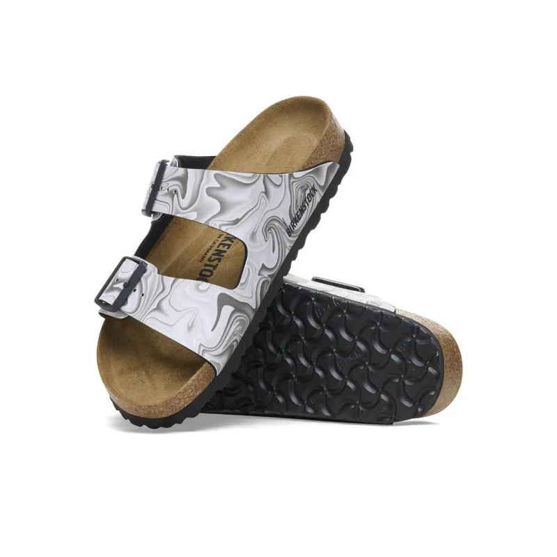 Birkenstock Arizona EVA Slip-Resistant Slide Slippers Women's Gray White Regular-4
