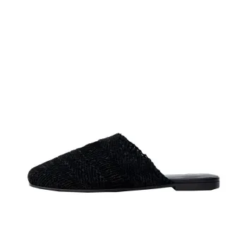 12 STOREEZ Interwoven Leather Mules Women's