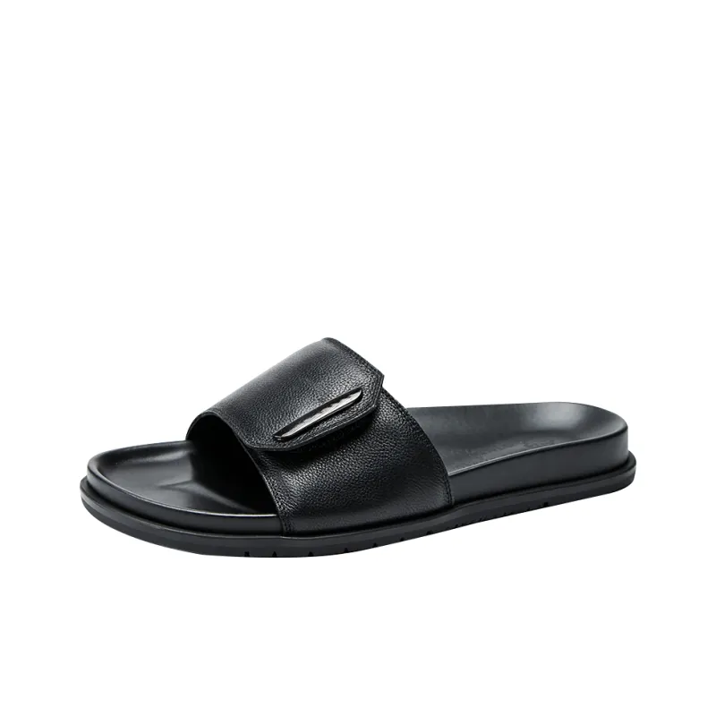 Brounvanm Slide Slippers Men Khaki/Black-5