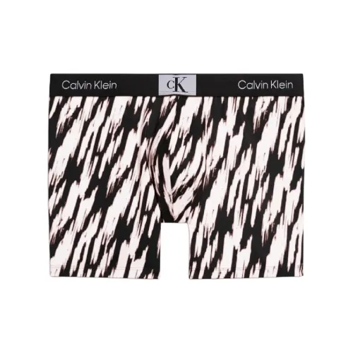 CK/Calvin Borsetta LOW RISE TRUNK Underpants Europe Version Men's 1 Pack Black White