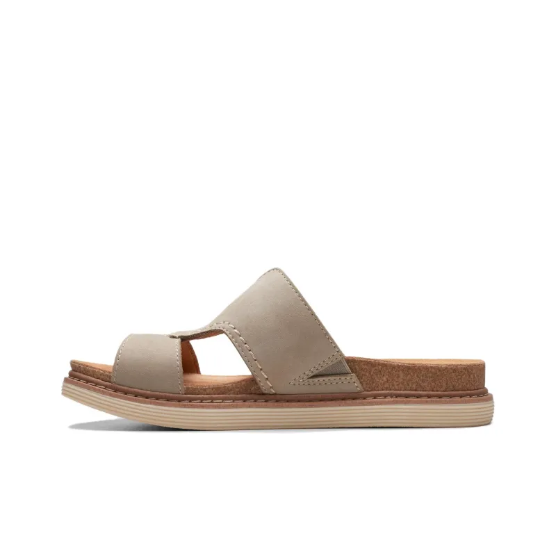Clarks Slide Slippers Women's Stone Color-1