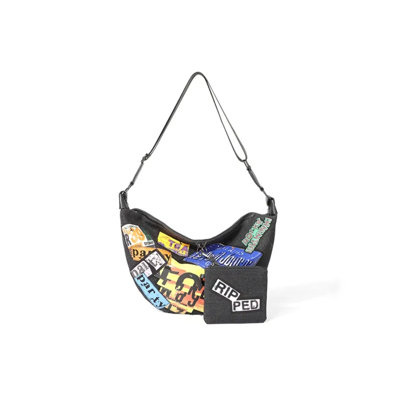 MASTER CANVAS Polyester Dumpling Bag Shoulder Bag Crossbody Bag Regular Unisex Black-0