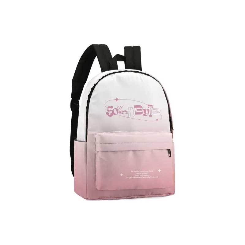 Soundbyte Polyester Backpack Laptop Bag Regular Unisex Pink-2