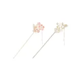 [Butterfly Dancing among Flowers+Pearl Flower]2 Pcs