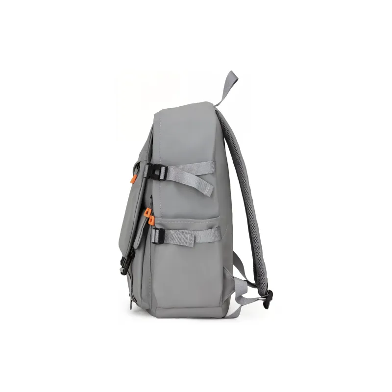 Werocker Fabric Backpack Regular Unisex Gray-Membrana Dermalis-2