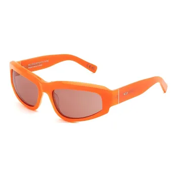 Retrosuperfuture Acetate Irregular Shape Sunglasses Unisex Orange