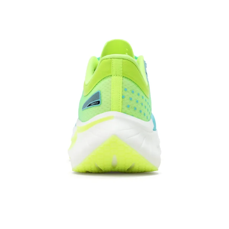 SOONFLY Running Shoes Men Low Top Green-3