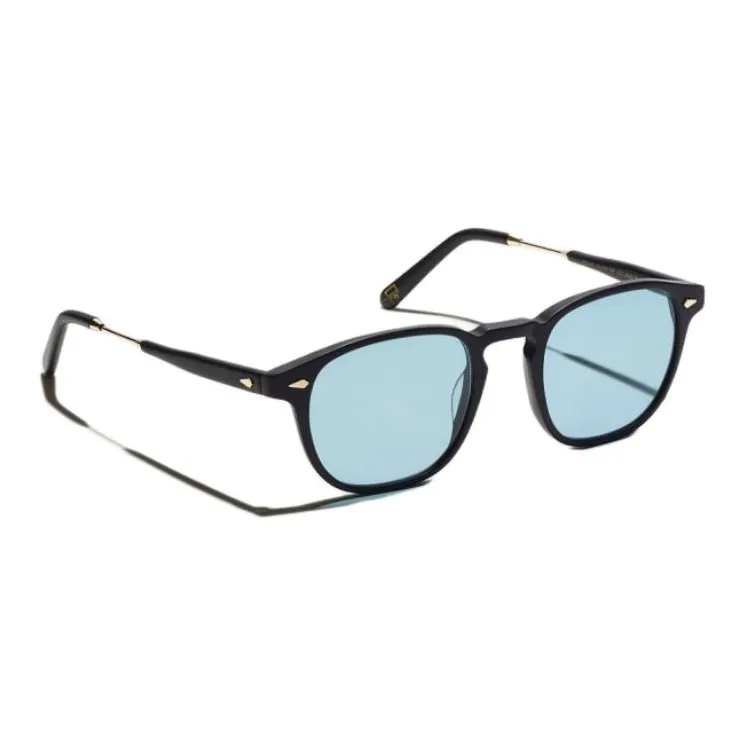 MOSCOT Acetate Round Sunglasses Men's Black-2