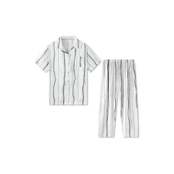 Good Fortune Pajama Set Men's White