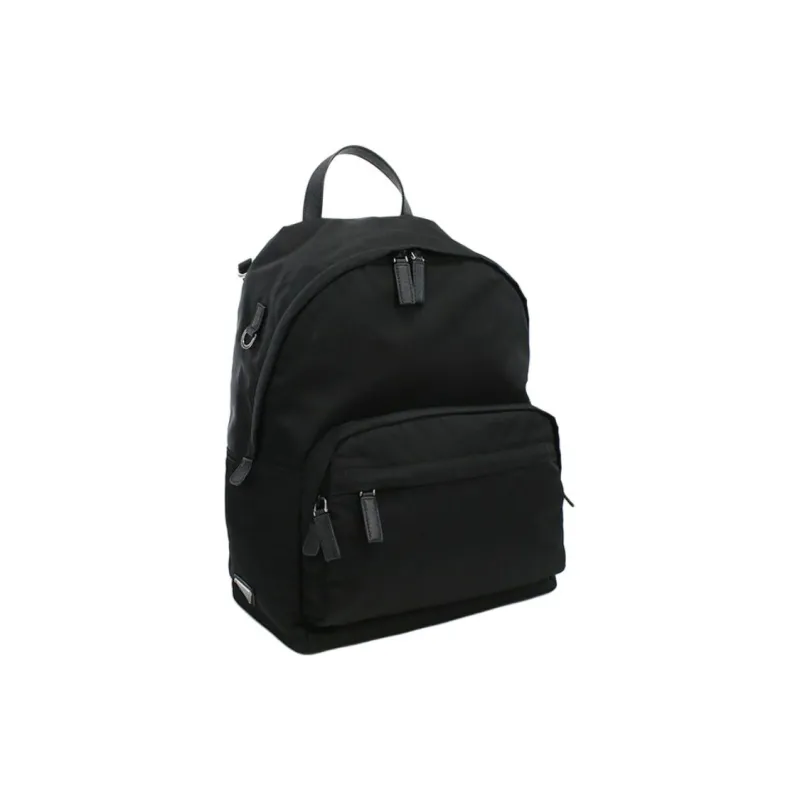 PRADA Fabric Backpack Regular Unisex Black-2