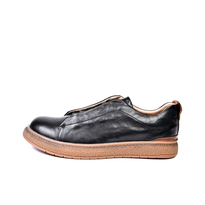 Brounvanm Slip Resistant Breathable Low Top Casual Shoes Men's-5