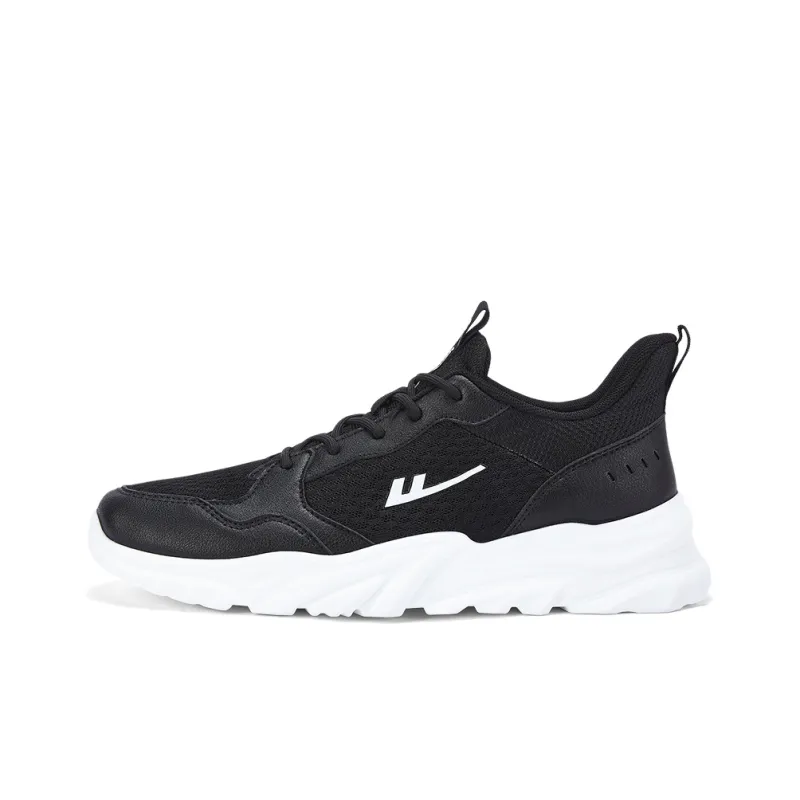 WARRIOR Running Shoes Men Low Top White Gray/Black White/Pure Black-3