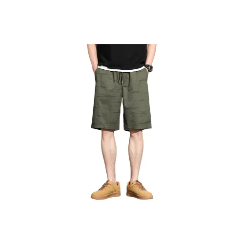 Tonlion Casual Shorts Men Forest Green