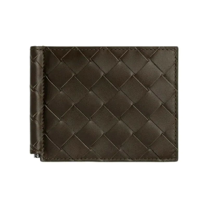 Bottega Veneta Calfskin Wallet Men's Brown & Light Brown-0