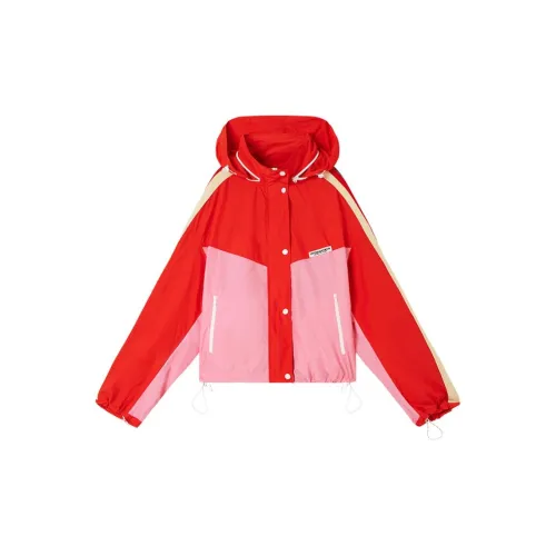 URLAZH Jackets Unisex Large Red