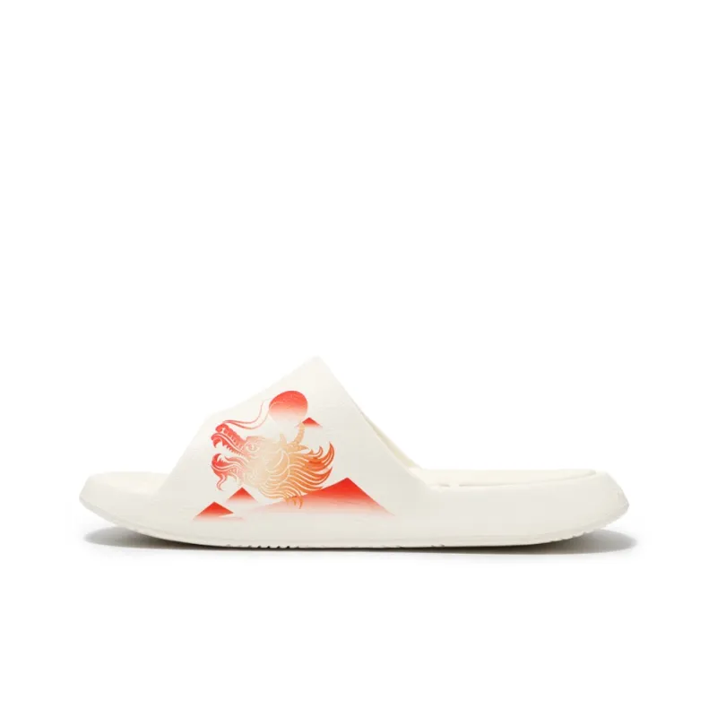 PEAK Rubber Sole Slide Slippers Unisex Ecru-2