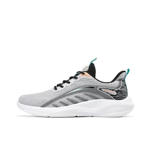 Warrior Lightweight Anti Slip Casual Running Shoes Men's Gray