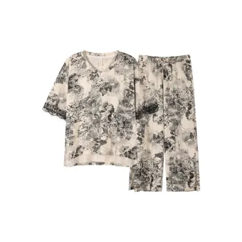 H-YXIANG Pajama Set Women's White