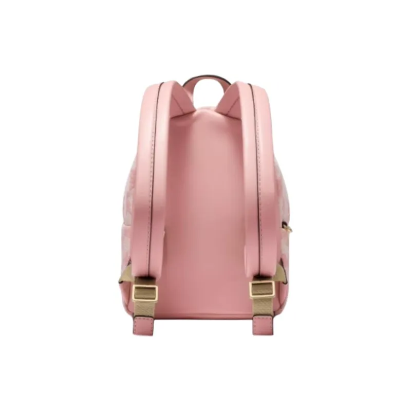 MICHAEL KORS Maisie Artificial Leather With Cow Leather Backpack Trumpets Women's Pink & White-3