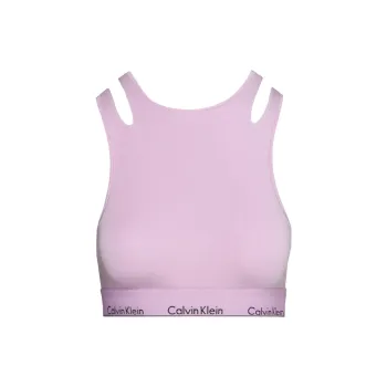 CK/Calvin Klein UNLINED BRALETTE Bra Europe Version Women's Light Purple Mist