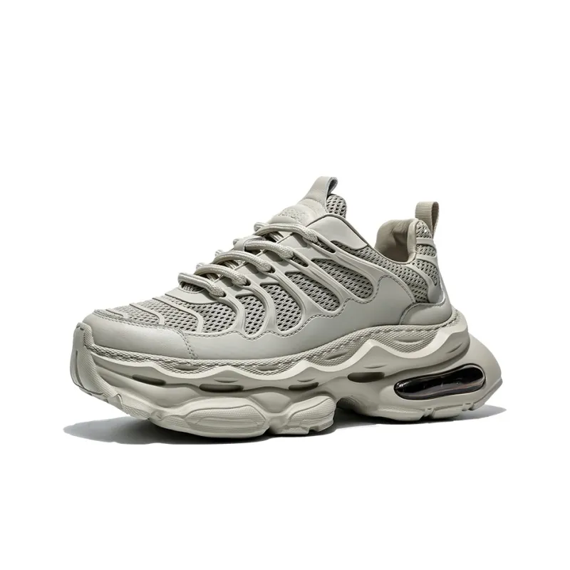 MOERBAI Breathable Lightweight Height Increasing Low-Top Chunky Sneakers Men's-6