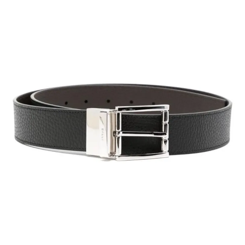BALLY Logo Engraved Buckled Belt-0