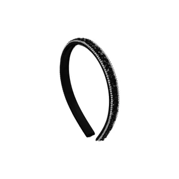 ROYALSASA Faux Crystal Acrylic Headband Headbands Women's