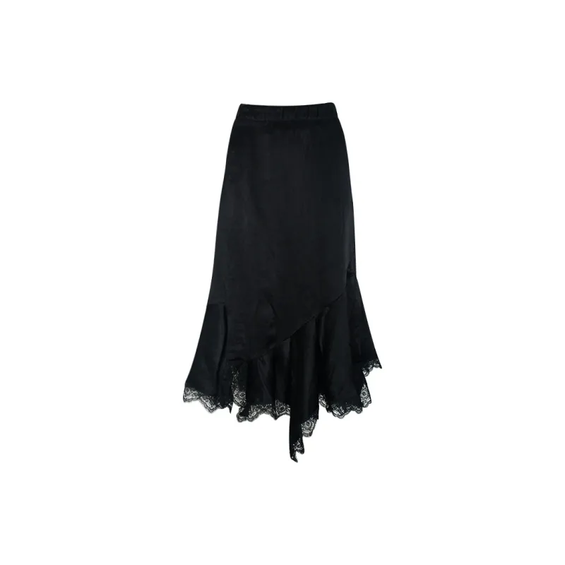 Little Pull SS24 Casual Long Skirts Women's Black-1