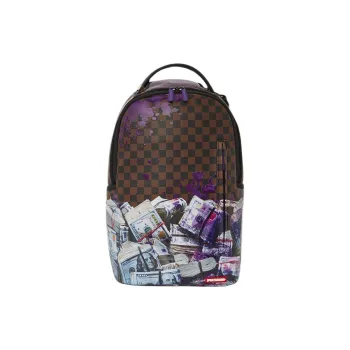 SPRAYGROUND Faux Leather Backpack Unisex Brown
