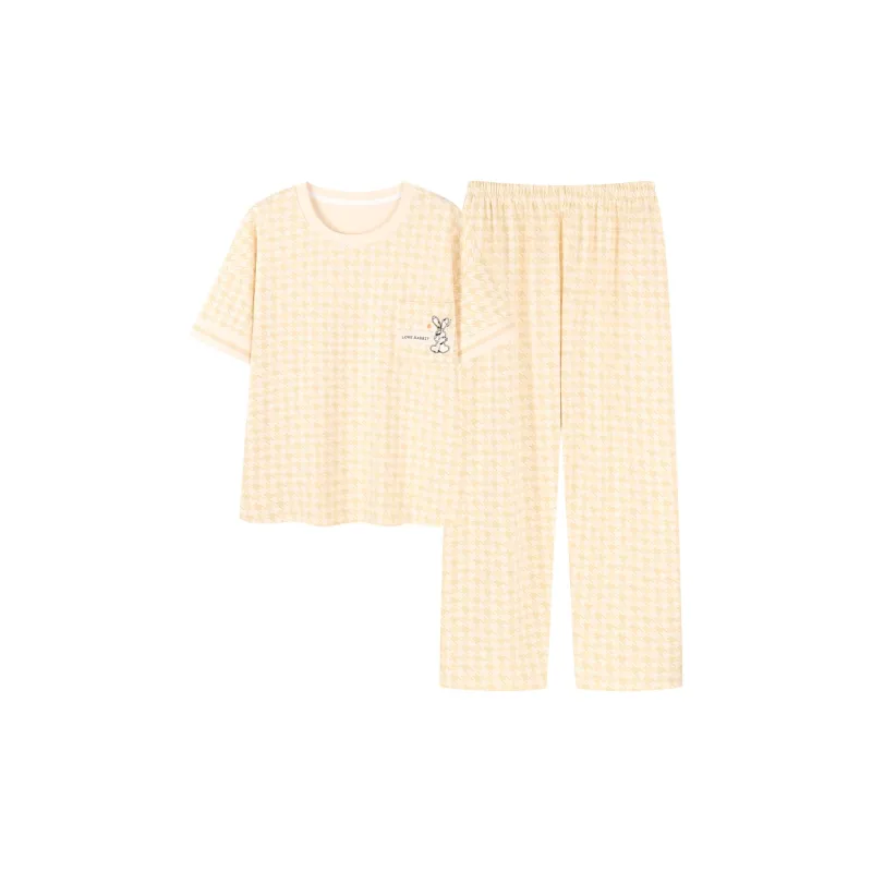 GOSO Pajama Set Women's Yellow Shades-0