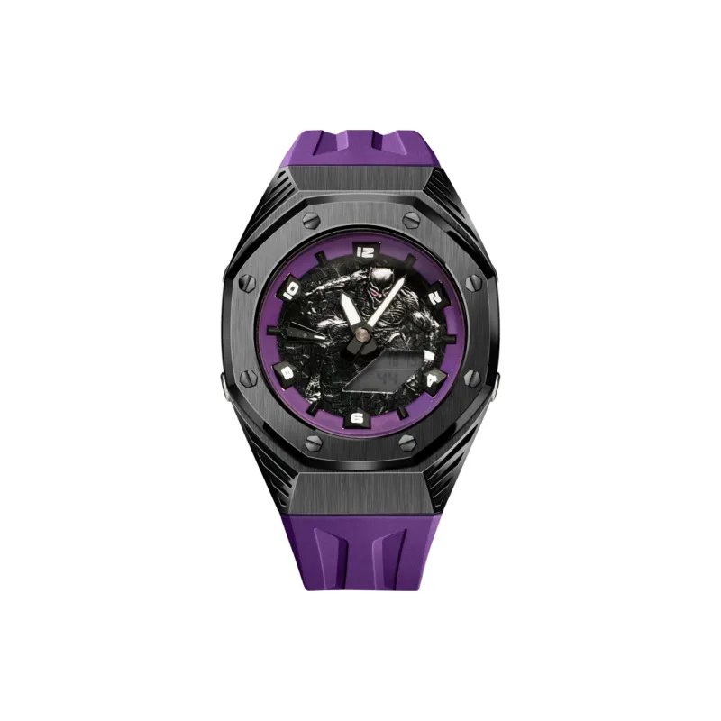 Keppot Compatible With Farm Oak GA 2100 GA 2110 GA B2100 GM 2100 Upgrade Black Panther Watch Cases Unisex-17