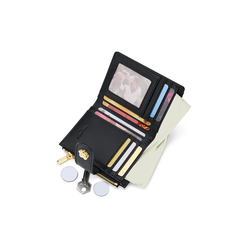 WilliamPOLO Cow Leather Coin Purse Women's Multicolor-5