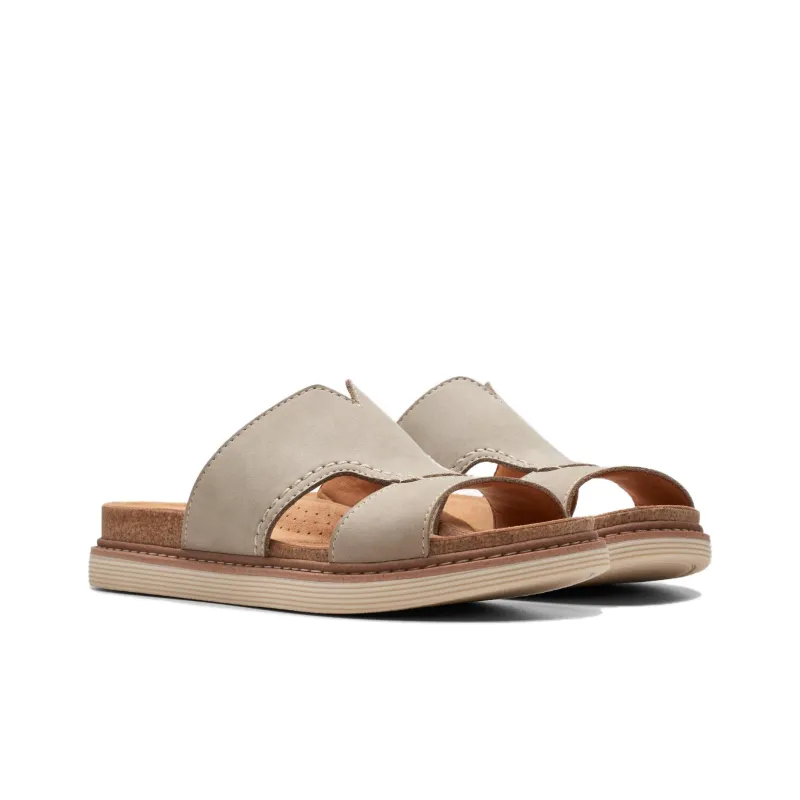 Clarks Slide Slippers Women's Stone Color-2