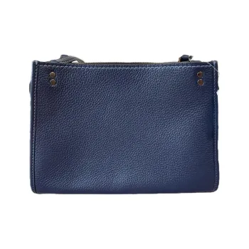 COACH Rogue Leather Handbag Shoulder Bag Women's Marine Blue