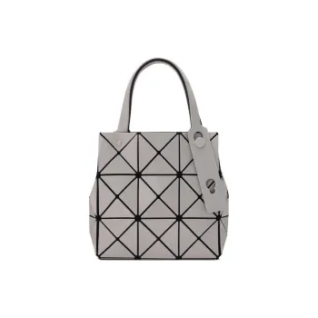 ISSEY MIYAKE CARAT Polyvinyl Chloride Resin One Shoulder Handbags Mini Women's Gray