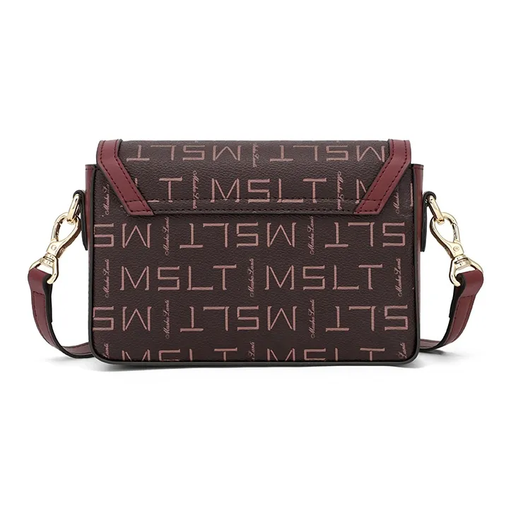 MashaLanti Pvc Shoulder Bag Regular Women's Dark Brown & Apricot/Brown/Coffee-26