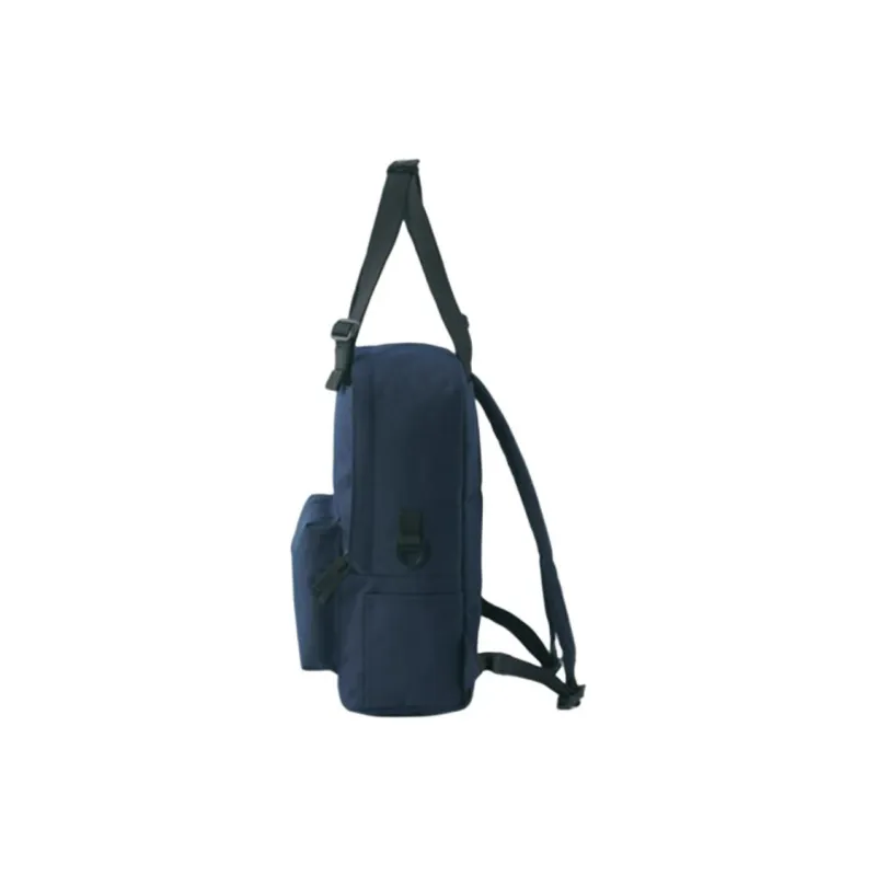 MUJI Polyester Handbag Backpack Unisex Green/Navy Blue-1