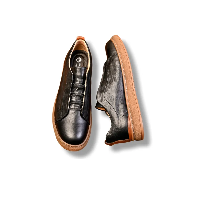 Brounvanm Slip Resistant Breathable Low Top Casual Shoes Men's-4