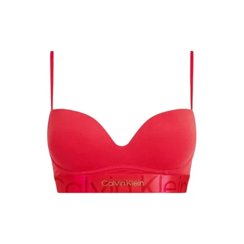 CK/Calvin Klein PUSH UP BRALETTE WF Bra Europe Version Women's Red