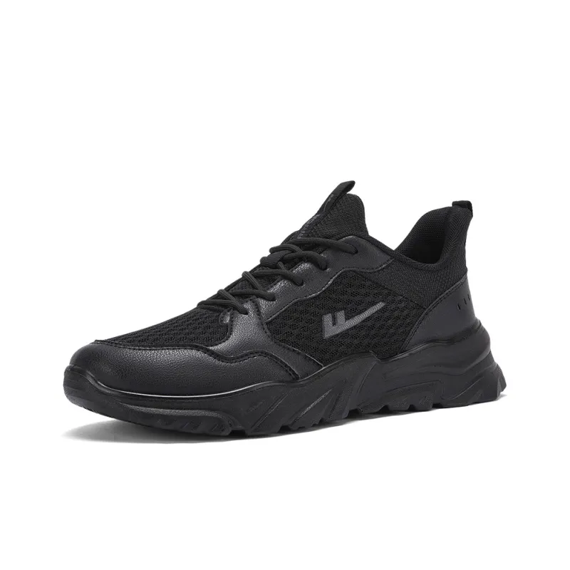 WARRIOR Running Shoes Men Low Top White Gray/Black White/Pure Black-7