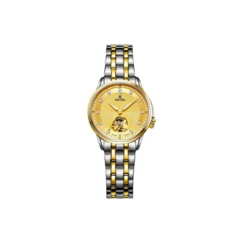 EBOHR EBOHR Master Collection Mechanical Movement Stainless Steel Strap Watch Women's Watch Gold Dial