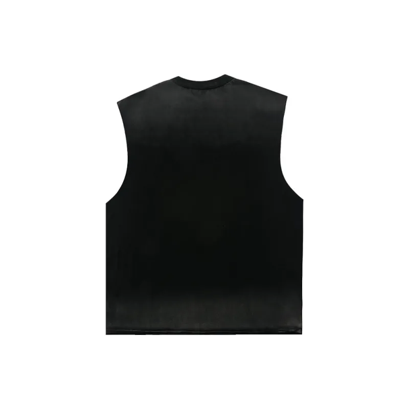 Fearless East Tank Tops Unisex Stone Black-1