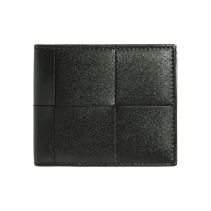 Bottega Veneta Calfskin Wallet Men's Jasper & Agate Gray-0